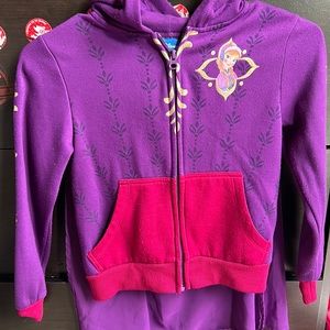 Disney zip up sweater for girls